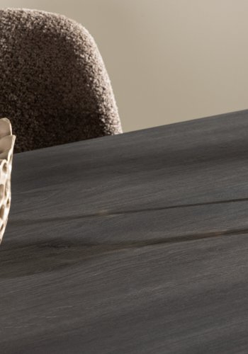 VIND COLLECTION Bassholmen spisebord, rektangulrt - svart MDF (90x180)