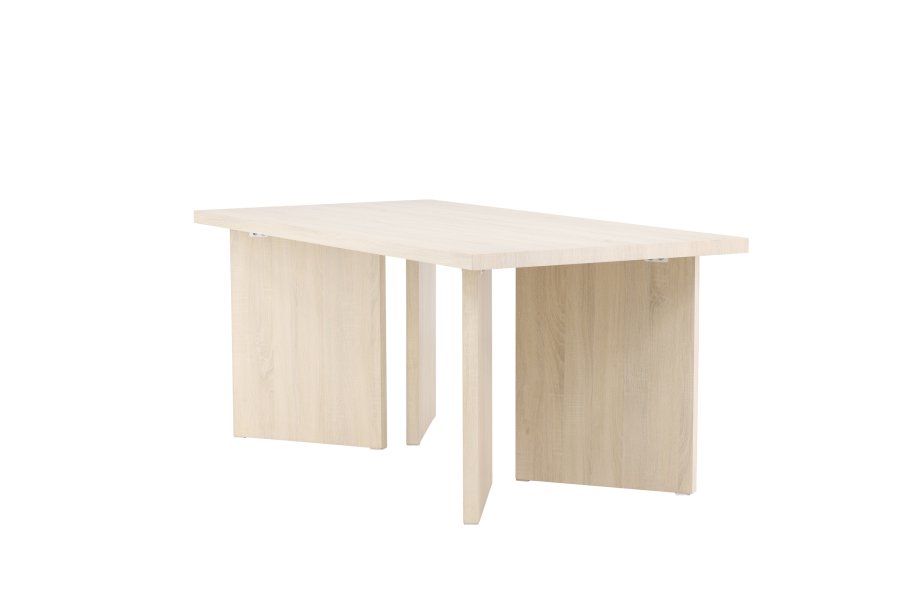 VIND COLLECTION Bassholmen spisebord, rektangulrt - hvitkalket MDF (90x180)