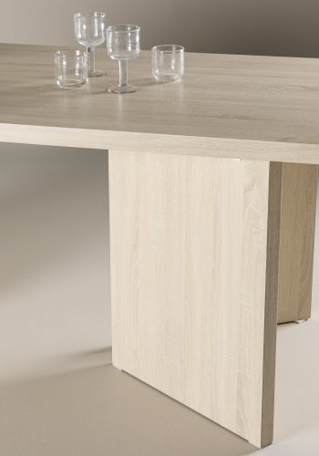 VIND COLLECTION Bassholmen spisebord, rektangulrt - hvitkalket MDF (90x180)