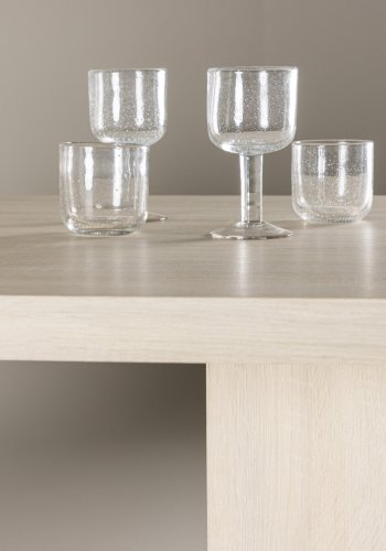 VIND COLLECTION Bassholmen spisebord, rektangulrt - hvitkalket MDF (90x180)