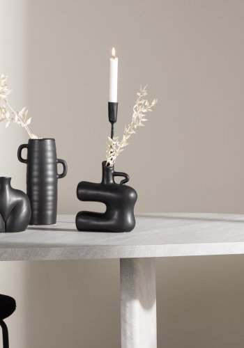 VENTURE DESIGN Grönvik Esstisch – MDF in weißer Betonoptik (220 x 100)