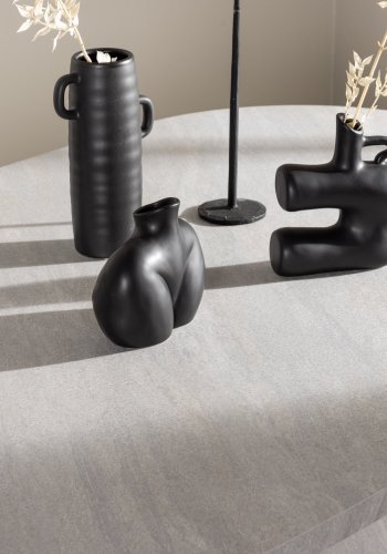 VENTURE DESIGN Grönvik Esstisch – MDF in weißer Betonoptik (220 x 100)