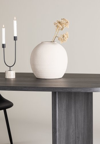 VENTURE DESIGN Grönvik Esstisch – schwarzes MDF (220x100)
