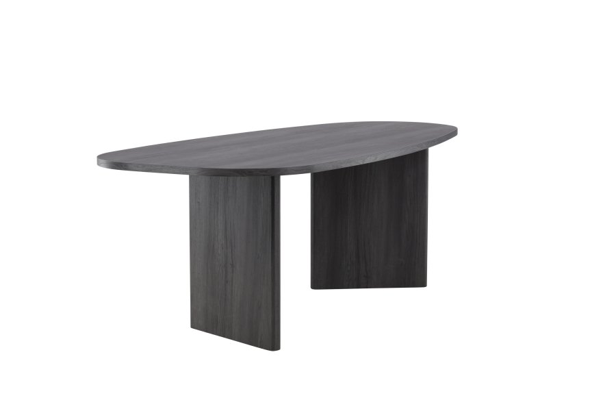 VENTURE DESIGN Grönvik Esstisch – schwarzes MDF (220x100)
