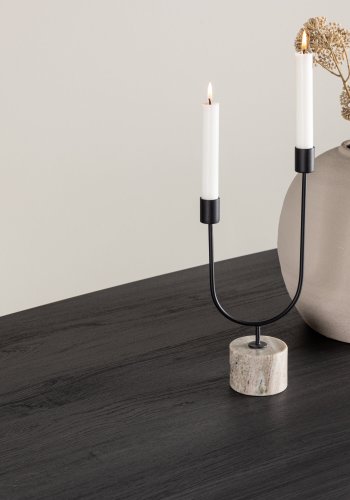 VENTURE DESIGN Grönvik Esstisch – schwarzes MDF (220x100)