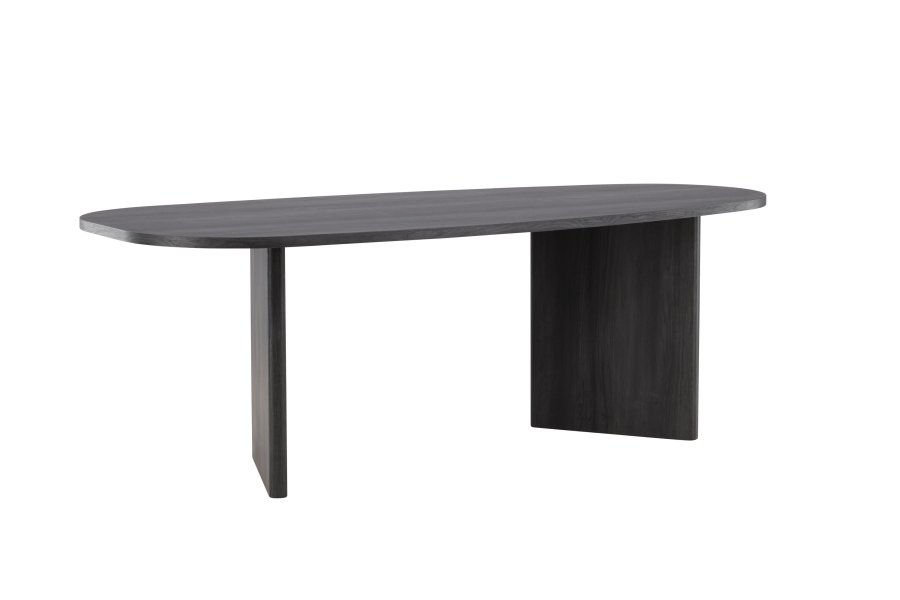 VENTURE DESIGN Grönvik Esstisch – schwarzes MDF (220x100)
