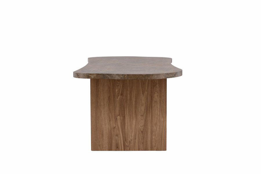 VINN KOLLEKSJON Eleonora spisebord, kologisk - brun marmorlook MDF (100x230)