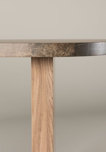 VINN KOLLEKSJON Eleonora spisebord, kologisk - brun marmorlook MDF (100x230)