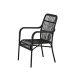 VENTURE DESIGN Rizal utendrs lenestol, med armlener - sort rotting og aluminium