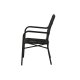 VENTURE DESIGN Rizal utendrs lenestol, med armlener - sort rotting og aluminium