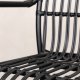 VENTURE DESIGN Rizal utendrs lenestol, med armlener - sort rotting og aluminium