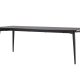 VENTURE DESIGN Ellis spisebord, rektangulr - sort MDF og stl ( 85x230)