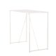 VENTURE DESIGN Brea Stehtisch, rechteckig – beige MDF und Stahl (60x120)
