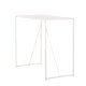 VENTURE DESIGN Brea Stehtisch, rechteckig – beige MDF und Stahl (60x120)
