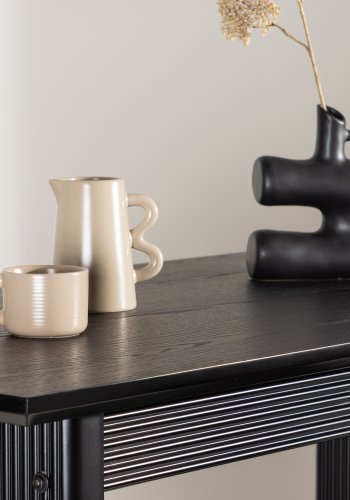 VENTURE DESIGN Vail barbord, rektangulrt - svart MDF (120x60)