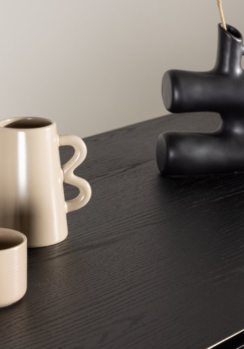 VENTURE DESIGN Vail barbord, rektangulrt - svart MDF (120x60)