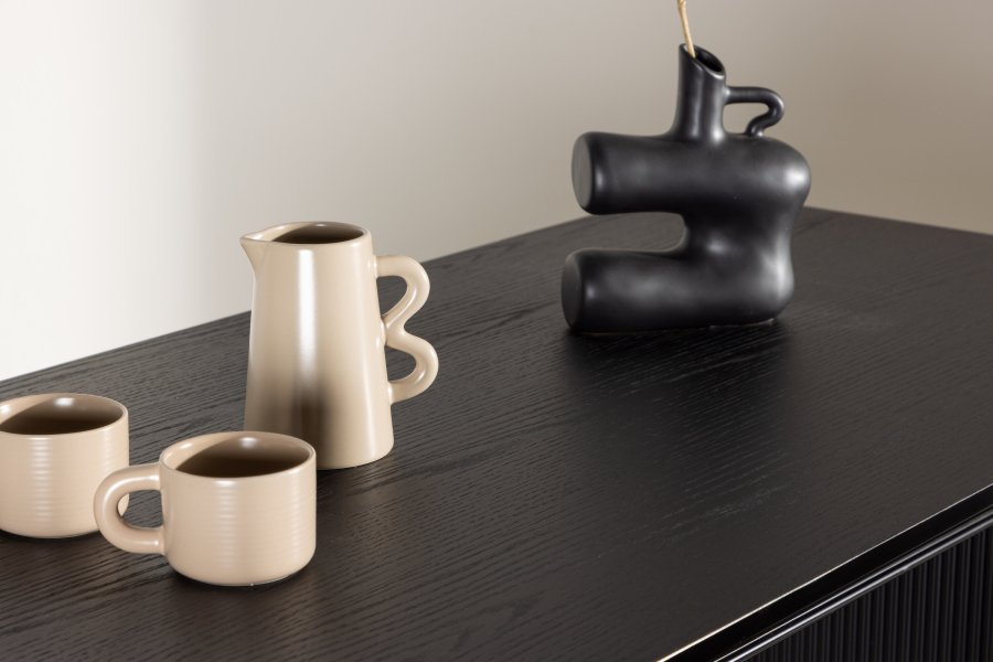 VENTURE DESIGN Vail barbord, rektangulrt - svart MDF (120x60)