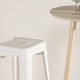VENTURE DESIGN Tempe barstol, m. fotsttte - beige stl