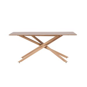 VENTURE DESIGN Piazza matbord, rektangulärt - mocca MDF och stl (90x180)