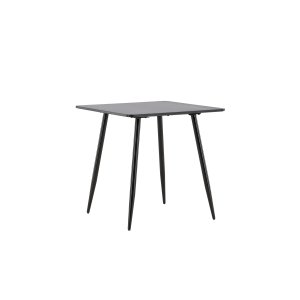 VENTURE DESIGN Polar spisebord, kvadratisk - sort MDF og stl (75x75)