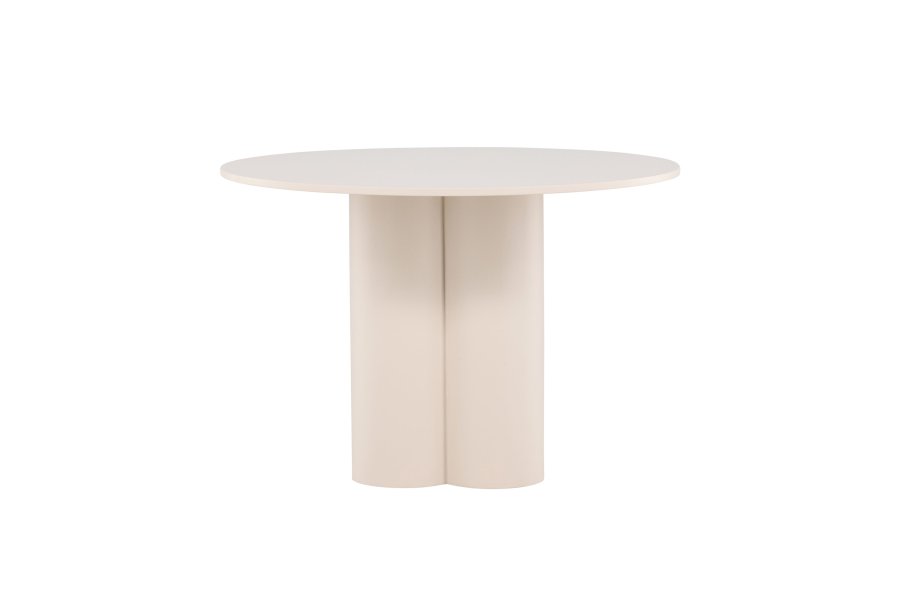 VENTURE DESIGN Olivia spisebord, rundt - beige MDF (110)