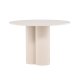 VENTURE DESIGN Olivia spisebord, rundt - beige MDF (110)