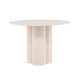 VENTURE DESIGN Olivia spisebord, rundt - beige MDF (110)