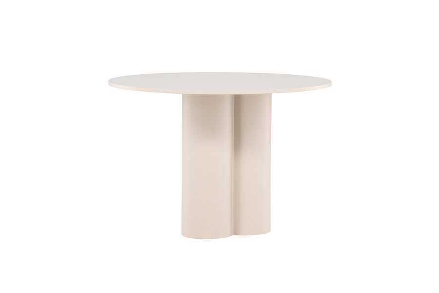 VENTURE DESIGN Olivia spisebord, rundt - beige MDF (110)