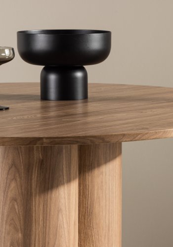 VENTURE DESIGN Olivia spisebord, rundt - brun MDF (110)