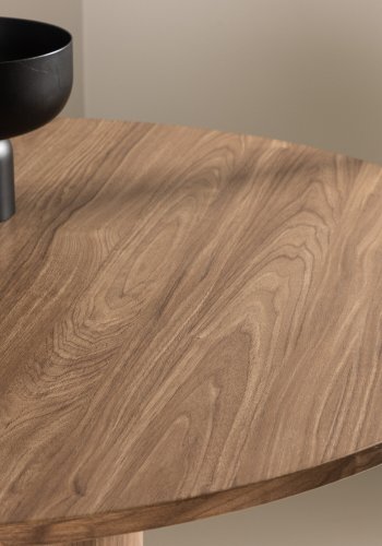 VENTURE DESIGN Olivia spisebord, rundt - brun MDF (110)