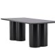 VENTURE DESIGN Olivia spisebord, rektangulrt - svart 3D papir MDF (100x210)