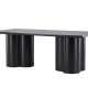 VENTURE DESIGN Olivia spisebord, rektangulrt - svart 3D papir MDF (100x210)