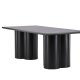 VENTURE DESIGN Olivia spisebord, rektangulrt - svart 3D papir MDF (100x210)