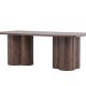 VENTURE DESIGN Olivia spisebord, rektangulrt - mocca MDF (100x210)