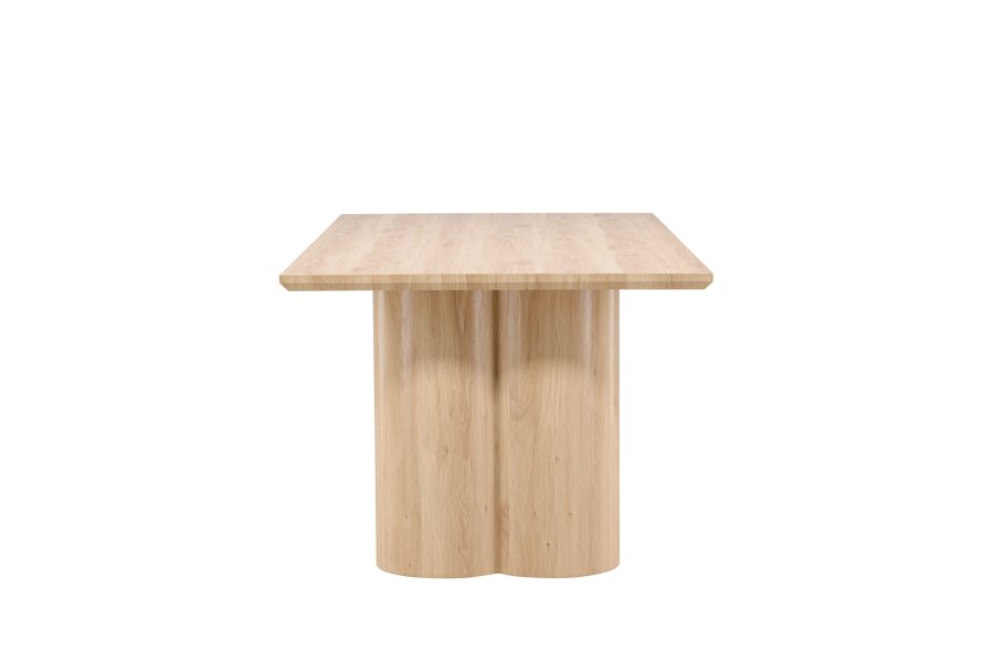 VENTURE DESIGN Olivia spisebord, rektangulrt - hvitkalket MDF (100x210)