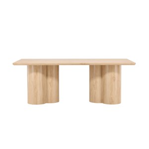 VENTURE DESIGN Olivia matbord, rektangulärt - vitkalkad MDF (100x210)