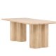 VENTURE DESIGN Olivia spisebord, rektangulrt - hvitkalket MDF (100x210)
