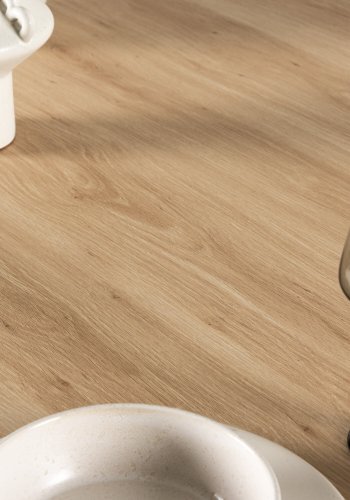 VENTURE DESIGN Olivia spisebord, rektangulrt - hvitkalket MDF (100x210)