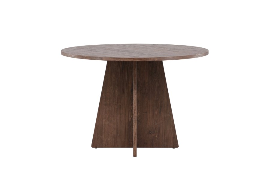 VENTURE DESIGN Bootcut spisebord, rundt - mocca MDF (110)