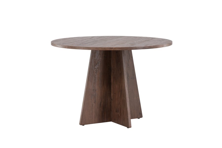 VENTURE DESIGN Bootcut spisebord, rundt - mocca MDF (110)