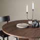 VENTURE DESIGN Bootcut spisebord, rundt - mocca MDF (110)