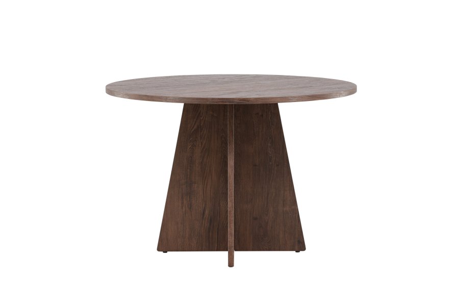 VENTURE DESIGN Bootcut spisebord, rundt - mocca MDF (110)