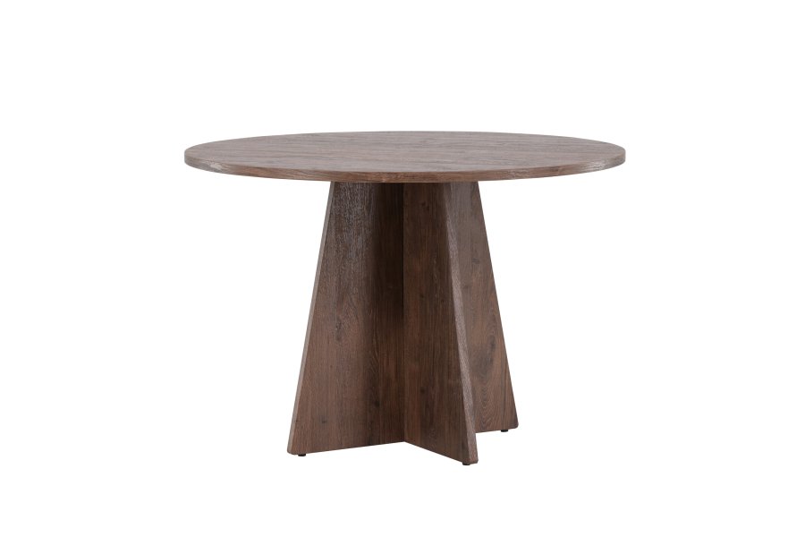 VENTURE DESIGN Bootcut spisebord, rundt - mocca MDF (110)