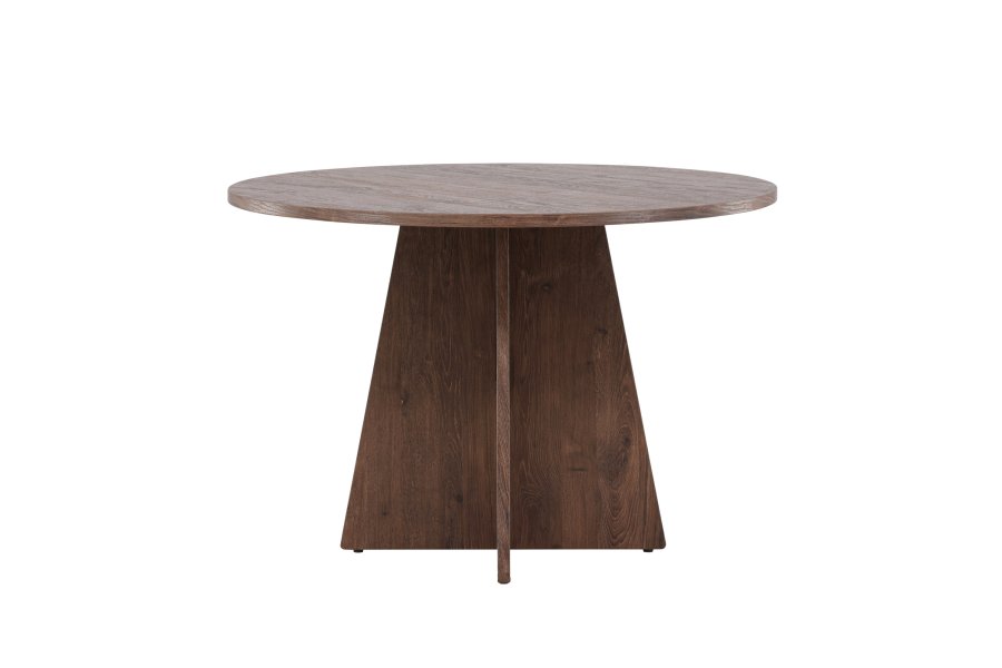 VENTURE DESIGN Bootcut spisebord, rundt - mocca MDF (110)