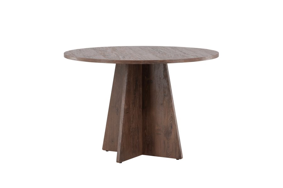 VENTURE DESIGN Bootcut spisebord, rundt - mocca MDF (110)