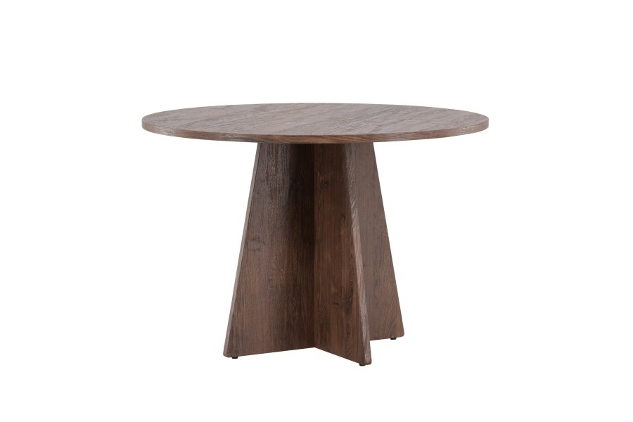 VENTURE DESIGN Bootcut spisebord, rundt - mocca MDF (110)