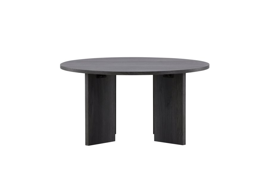 VIND COLLECTION Askerön salongbord, rundt - svart MDF (80)