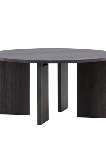 VIND COLLECTION Askerön salongbord, rundt - svart MDF (80)