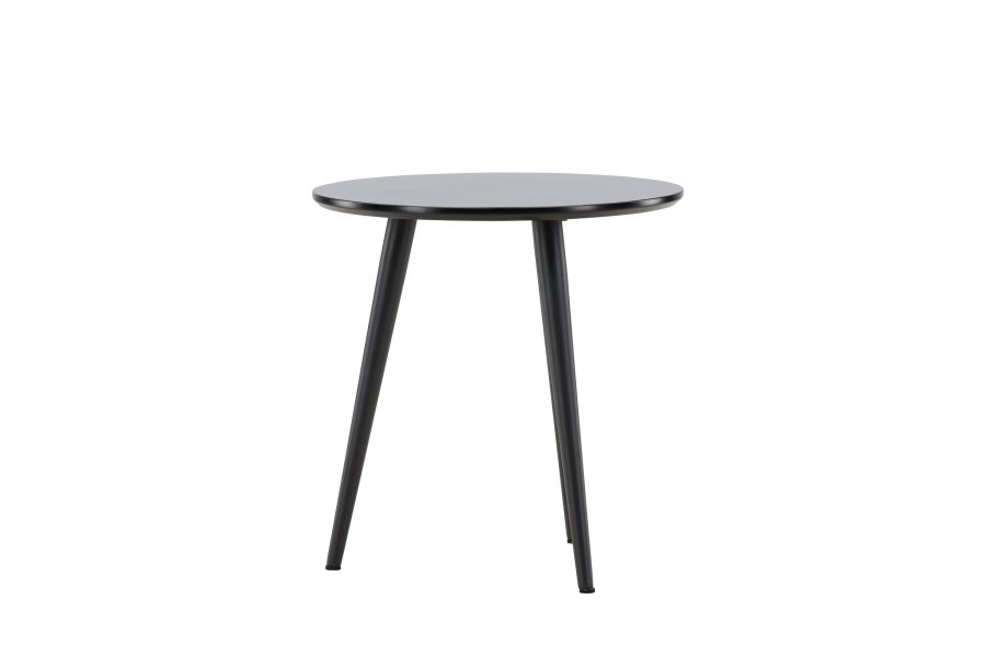 VIND KOLLEKSJON Askim sidebord, rundt - sort MDF og stl (48)