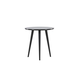 VIND KOLLEKTION Askim sidobord, runt - svart MDF och stl (48)
